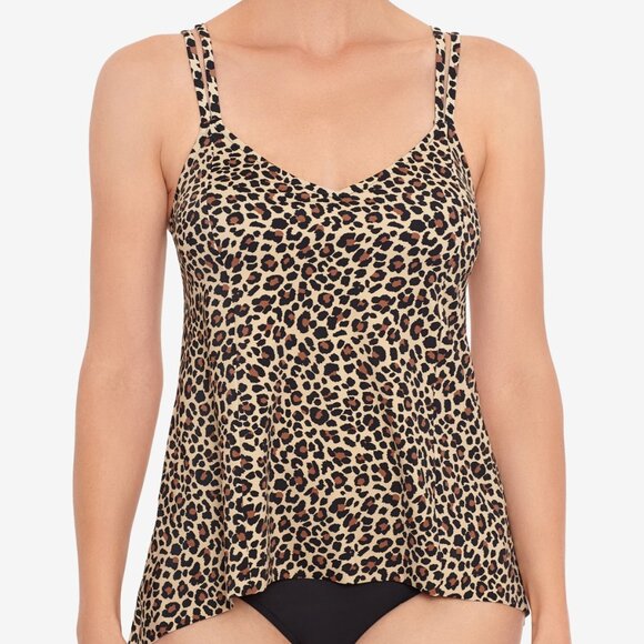 NWT Swim Solutions Women's Princess Sea High Low Tankini Top Size 8 $75 LLL393 - Picture 1 of 1